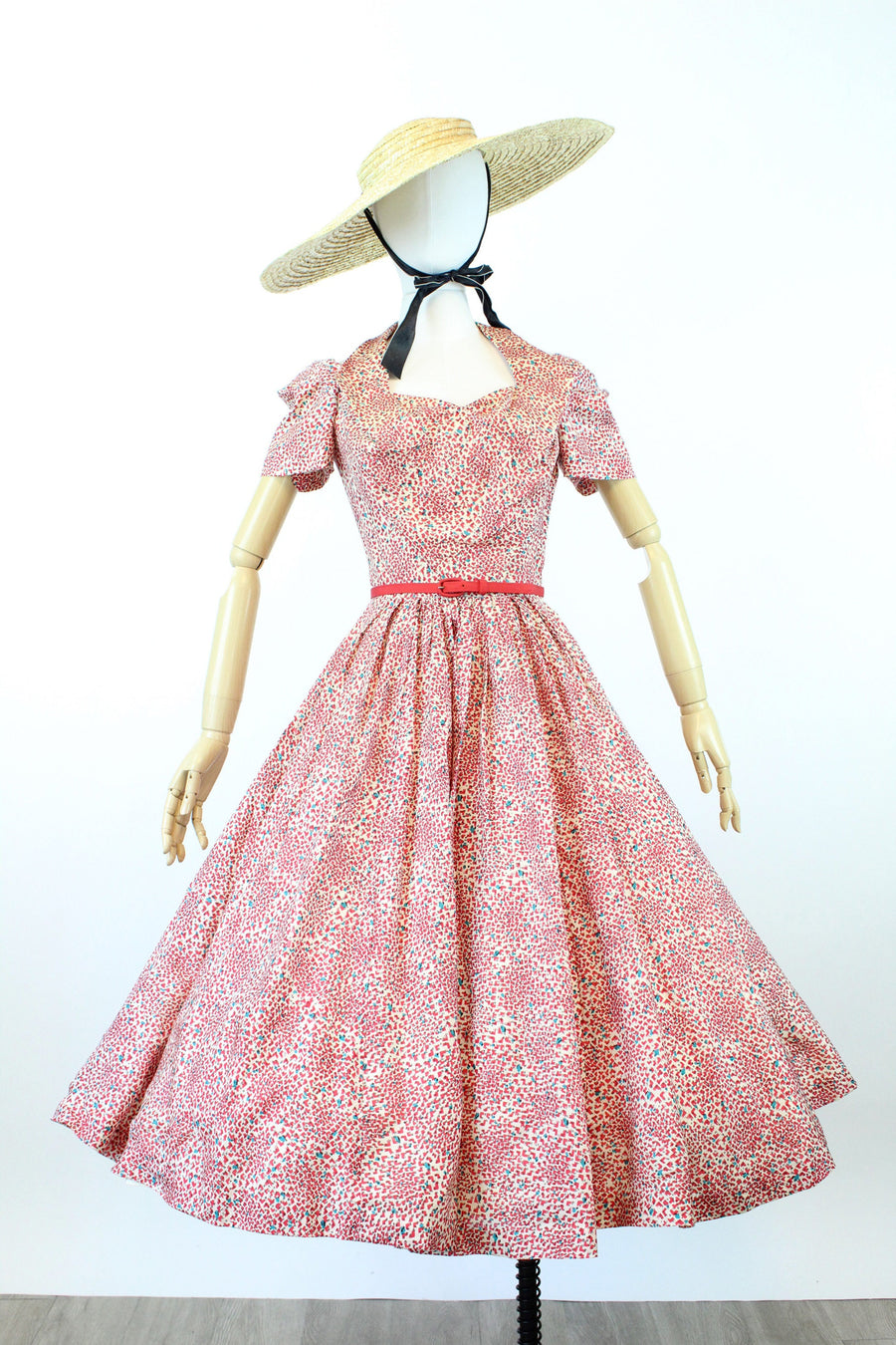 1950s DAVID ROTH original halter CUTOUT silk dress xs | new spring