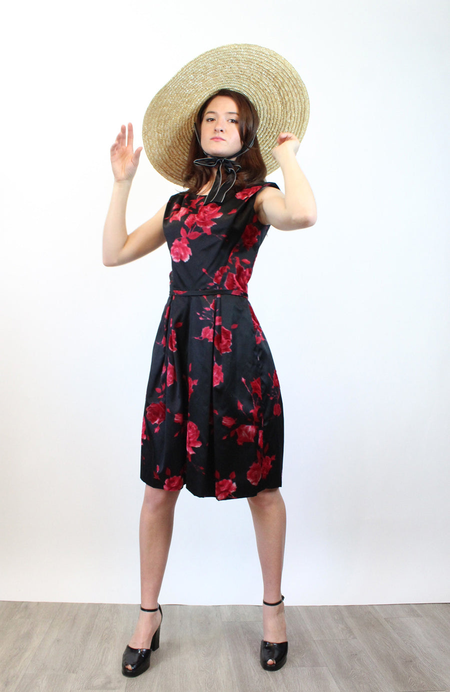 1960s NEIMAN MARCUS rose print SILK dress xs | new spring Napa Valley Vintage 1960s NEIMAN MARCUS rose print SILK dress xs | new spring Napa Valley Vintage
