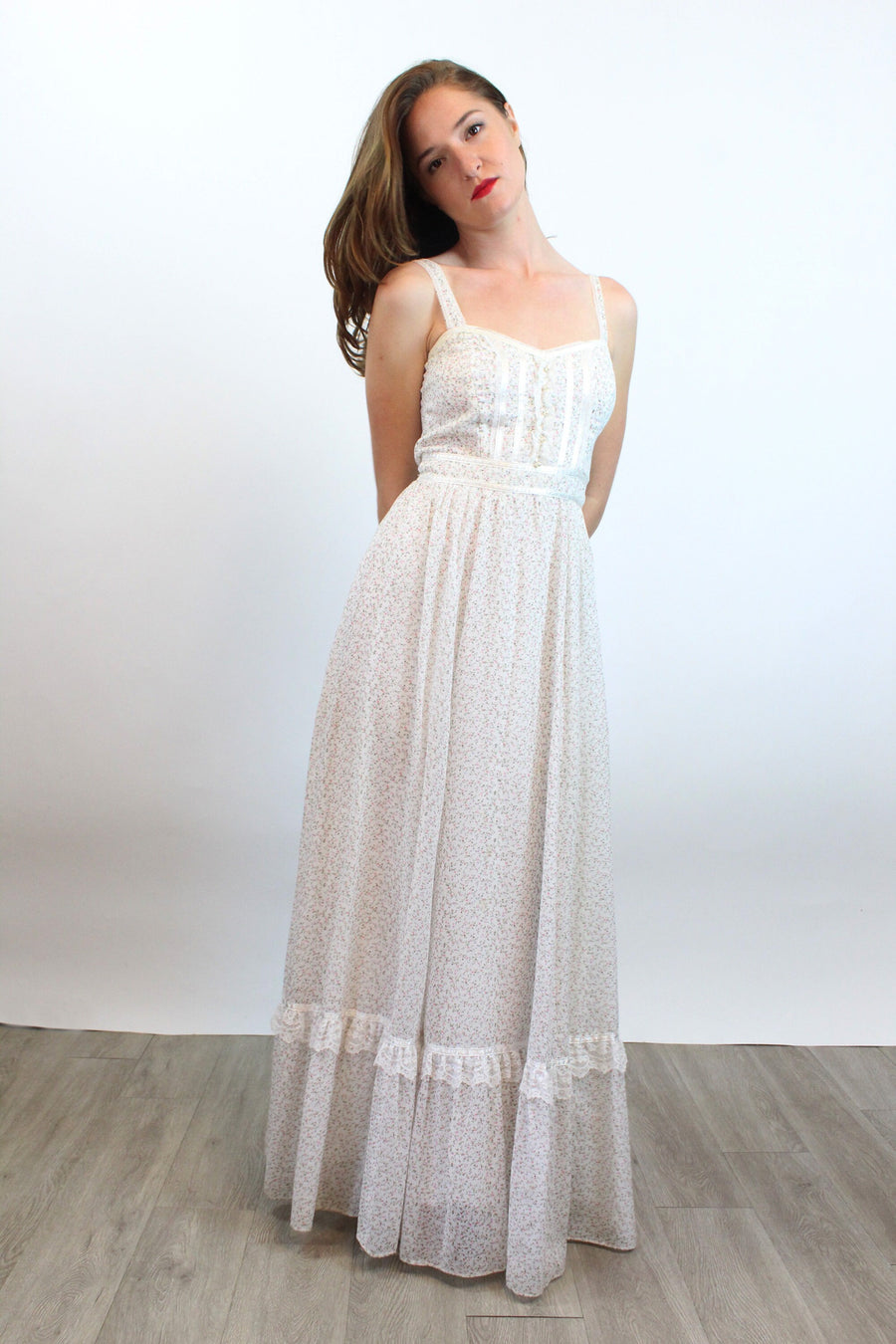 1970s GUNNE SAX floral maxi dress xs | New spring summer 1970s GUNNE SAX floral maxi dress xs | New spring summer