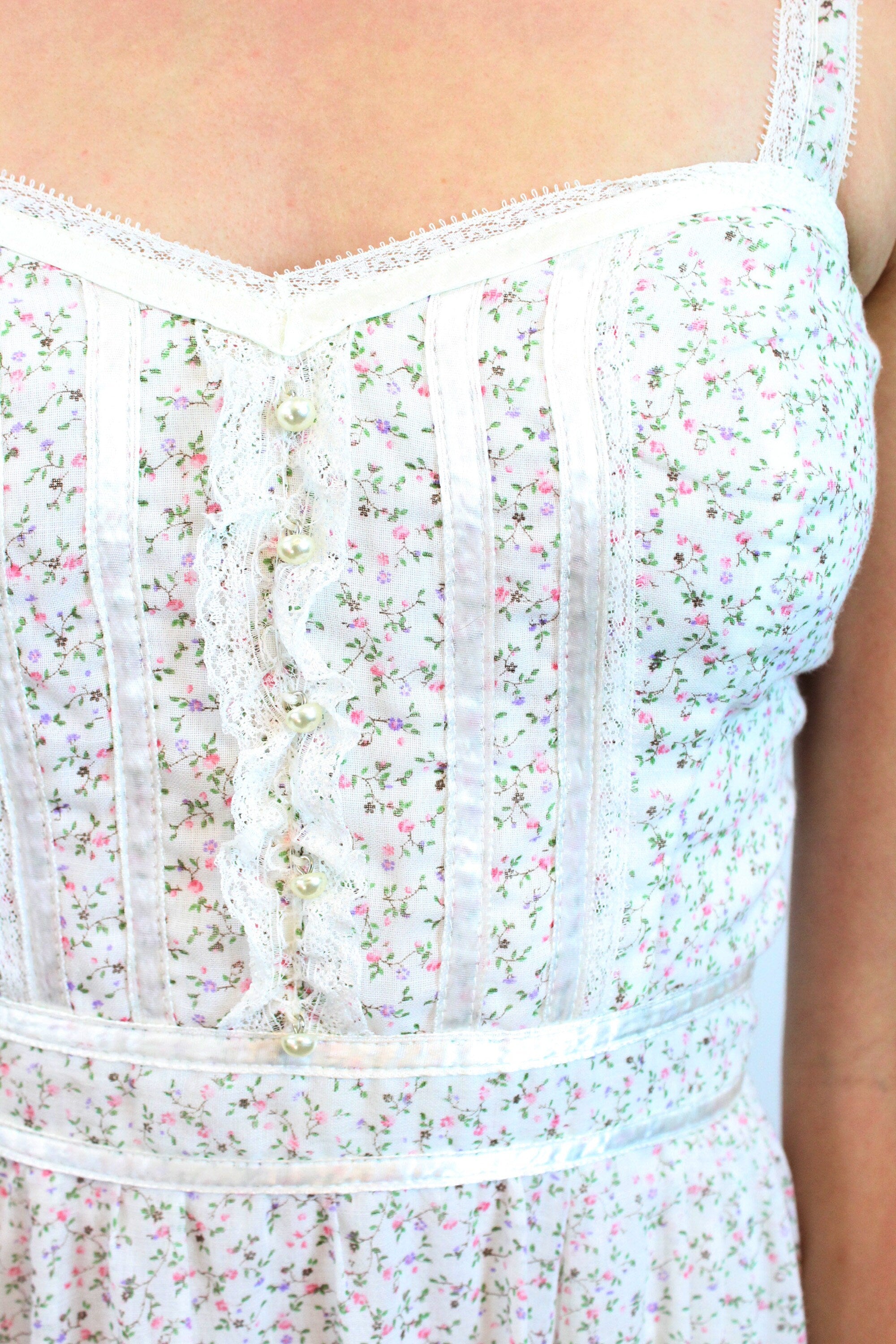 1970s GUNNE SAX floral maxi dress xs | new spring summer – Napa