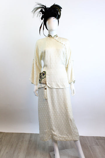 1940s LOIS RUSSELL honolulu ASIAN kimono dress xs | new fall