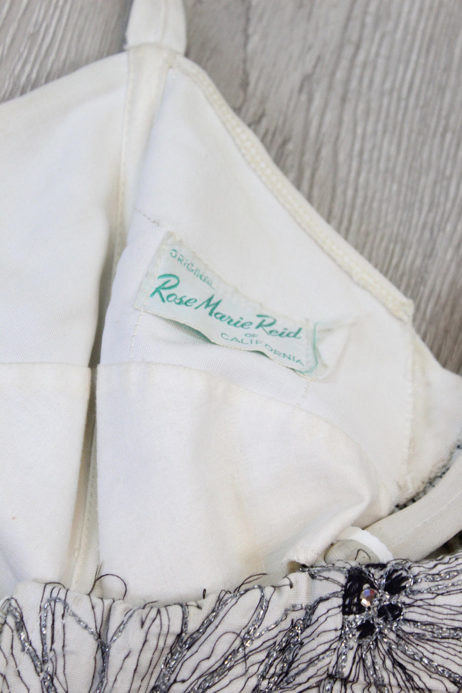 1950s ROSE MARIE REID rhinestone bathing suit swimwear xs small | new spring