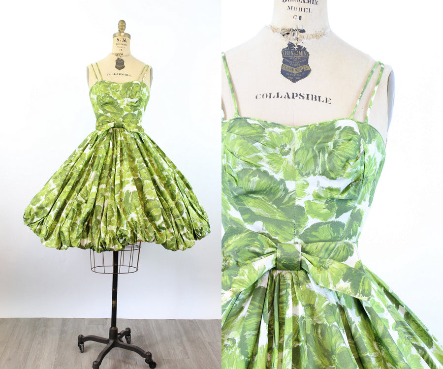 1950s JULIE MILLER dress bubble hem xs | new spring