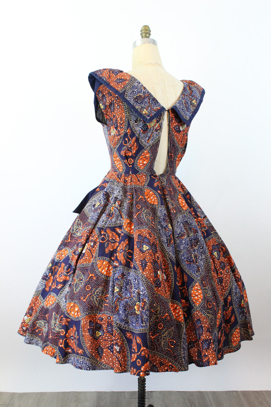 1950s BANDANNA print COTTON dress medium | new summer