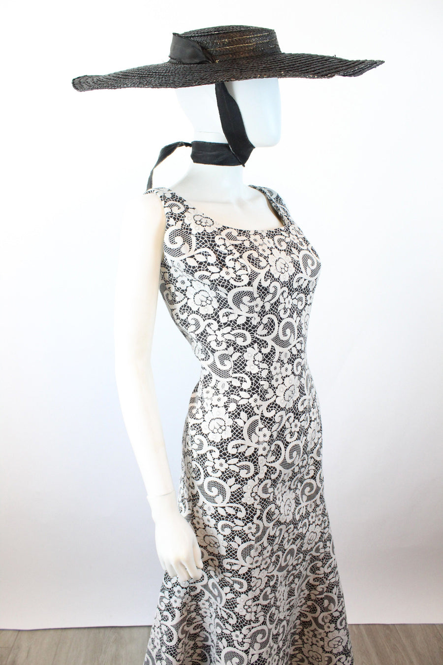 1960s SAKS FIFTH AVENUE mermaid lace gown dress medium | new summer