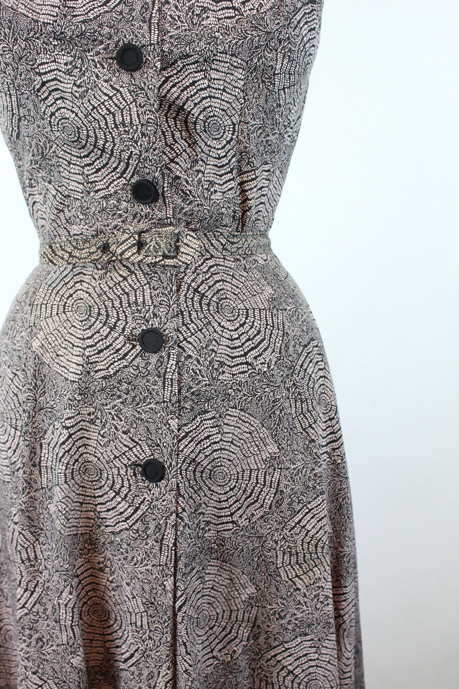 1950s SPIDERWEB print dress and cape xs | new summer
