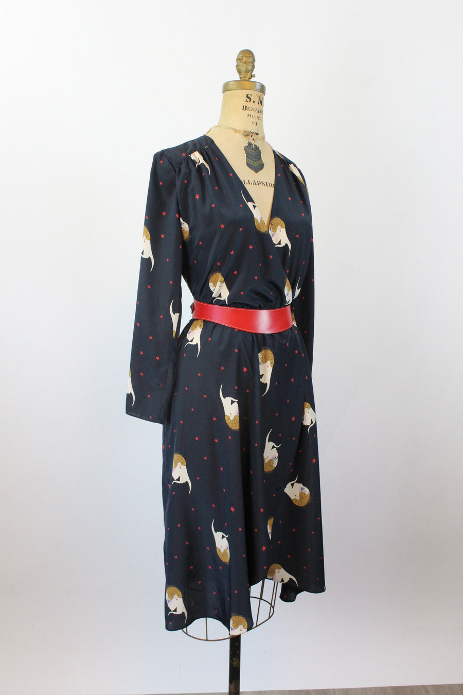 1980s HANAE MORI silk DECO girl dress small medium | new summer