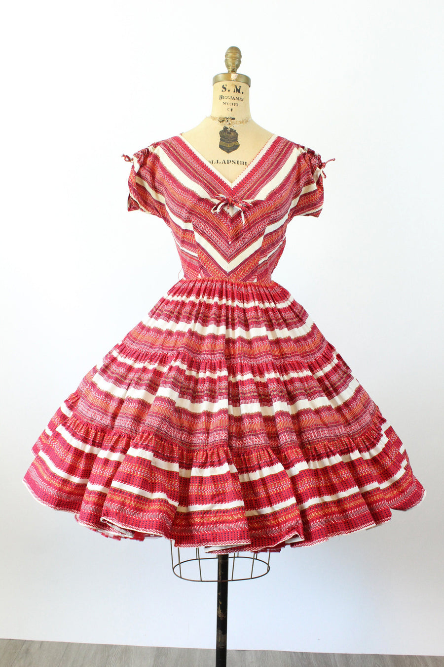 1950s SIS originals CUTOUT SHOULDERS cotton sun dress xs | new spring