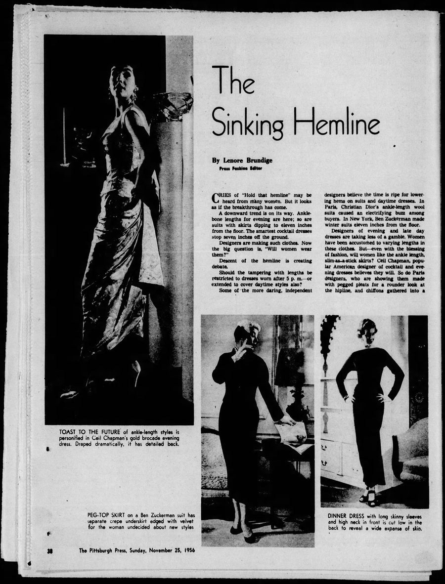1950s 1956 documented CEIL CHAPMAN gold silk dress xs | new winter