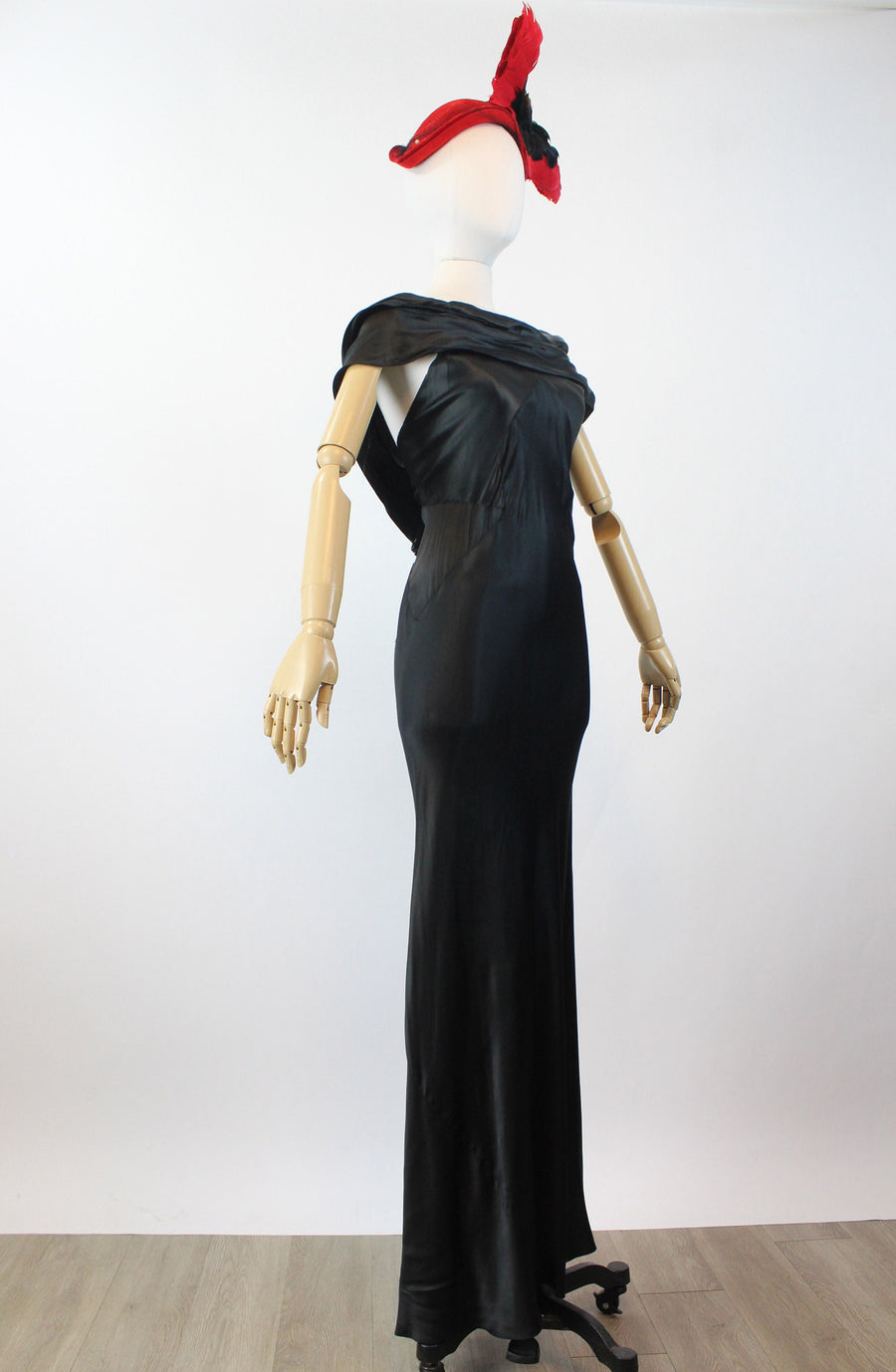 1930s LIQUID SILK open back gown dress xs | new winter