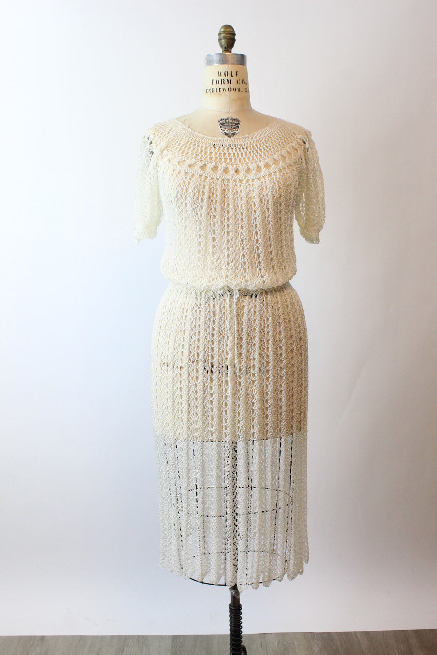 1930s RAYON knit dress PUFF SLEEVES medium large | new winter Napa Valley Vintage 1930s RAYON knit dress PUFF SLEEVES medium large | new winter Napa Valley Vintage