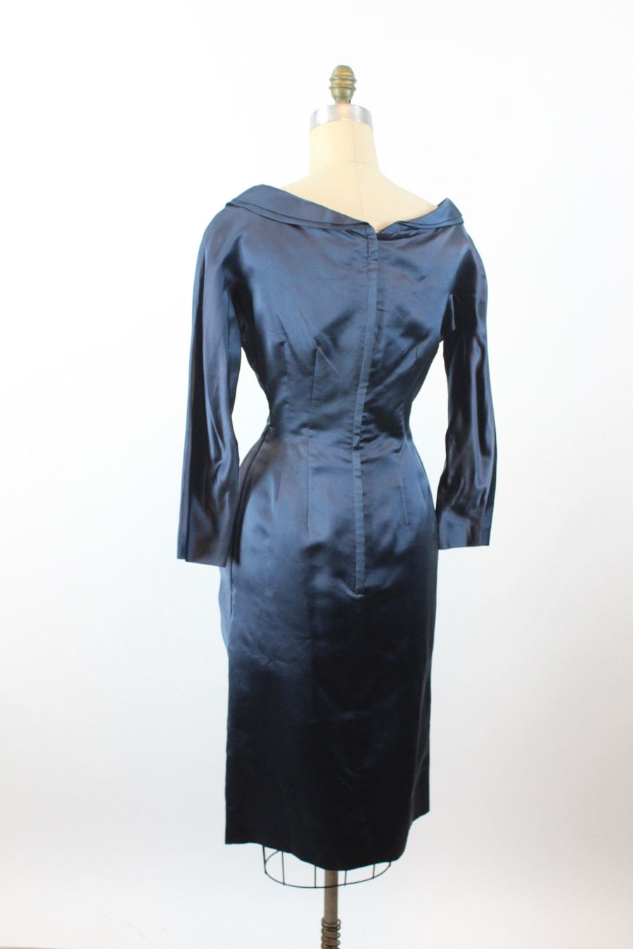 1950s GERTRUDE FRANK silk dress xs | new winter