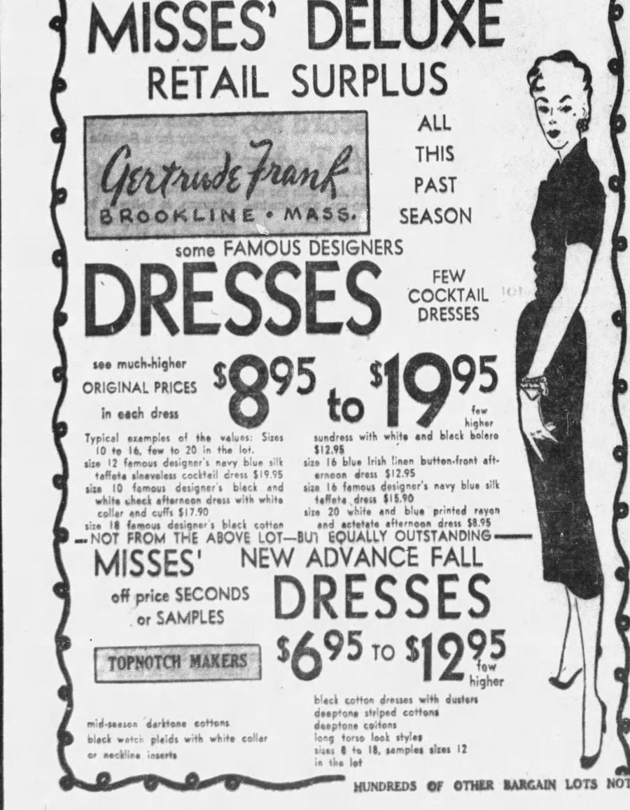 1950s GERTRUDE FRANK silk dress xs | new winter