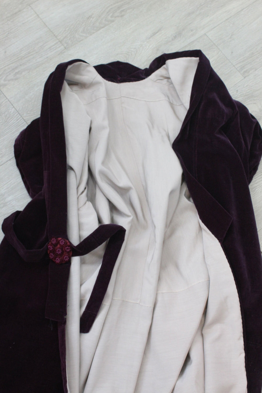 1920s PURPLE velvet kimono COAT robe all sizes | new winter