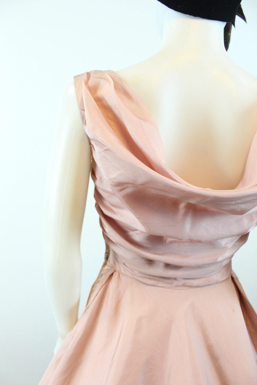 1950s CEIL CHAPMAN draped SILK dress xs | new fall