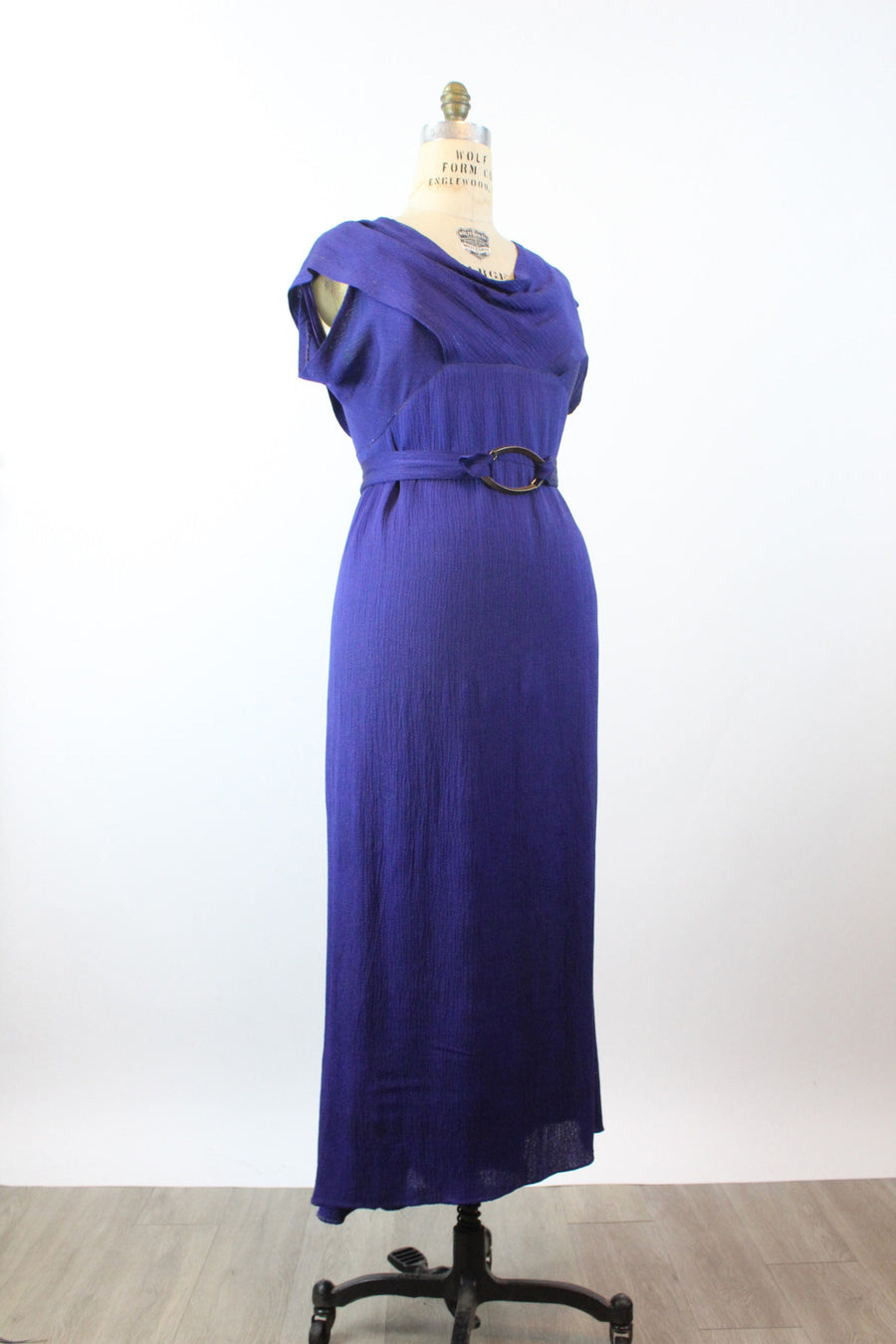 purple lame dress Deanna Long Sleeve Diamante Maxi Dress / Purple | MESHKI
