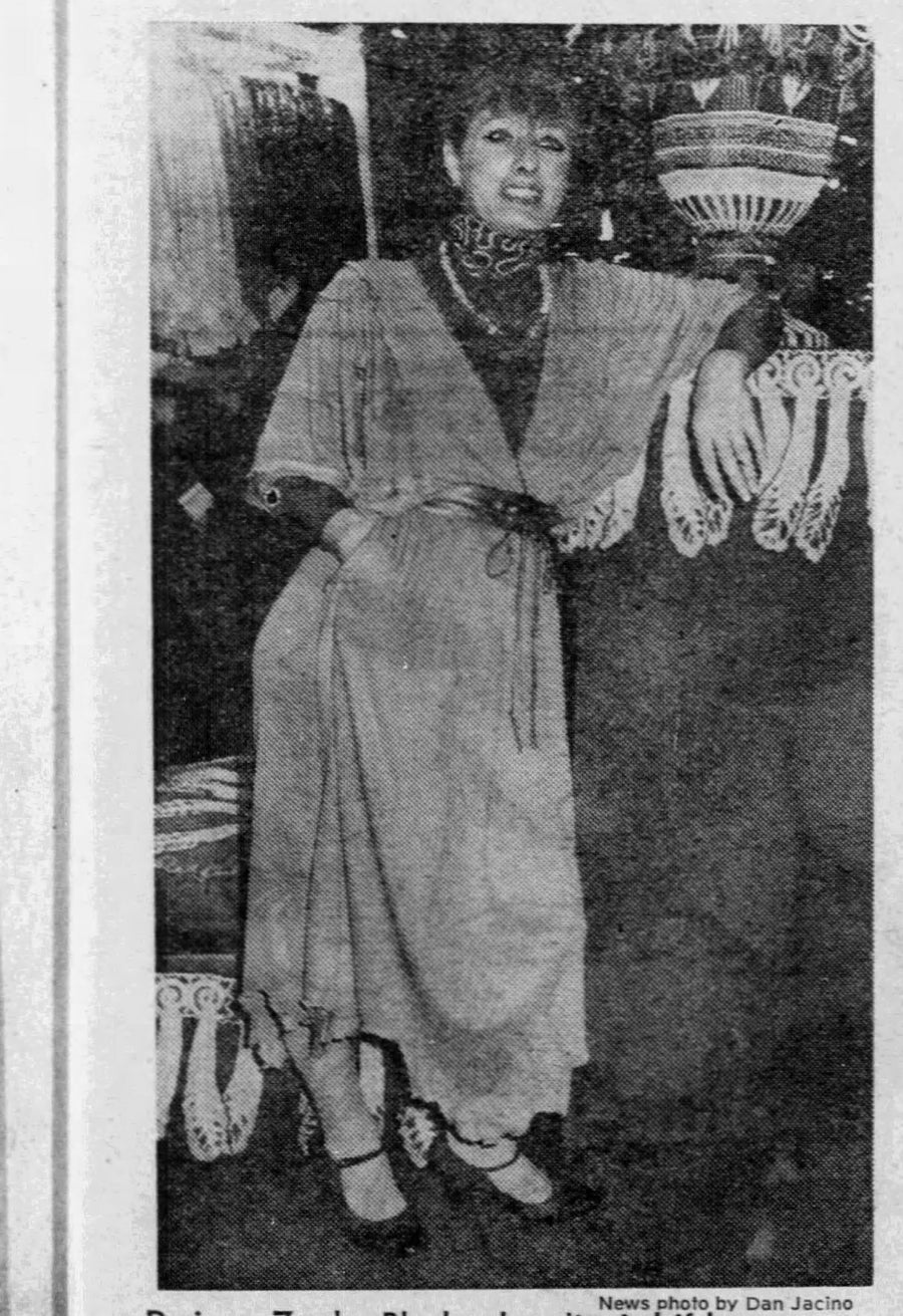 1976 ZANDRA RHODES documented dress xs | new spring
