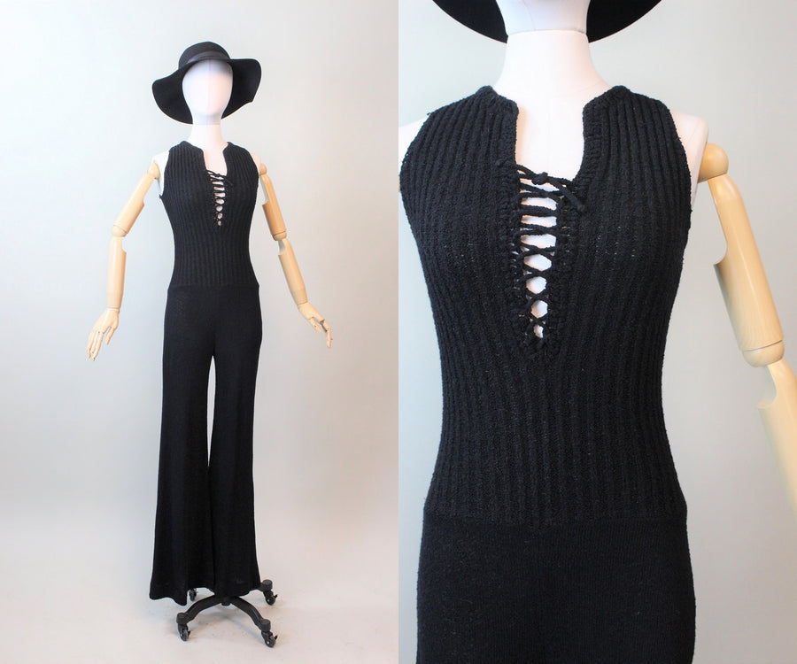 1975 DOCUMENTED 1970s Dolphin of California 1970s knit jumpsuit xs | new spring