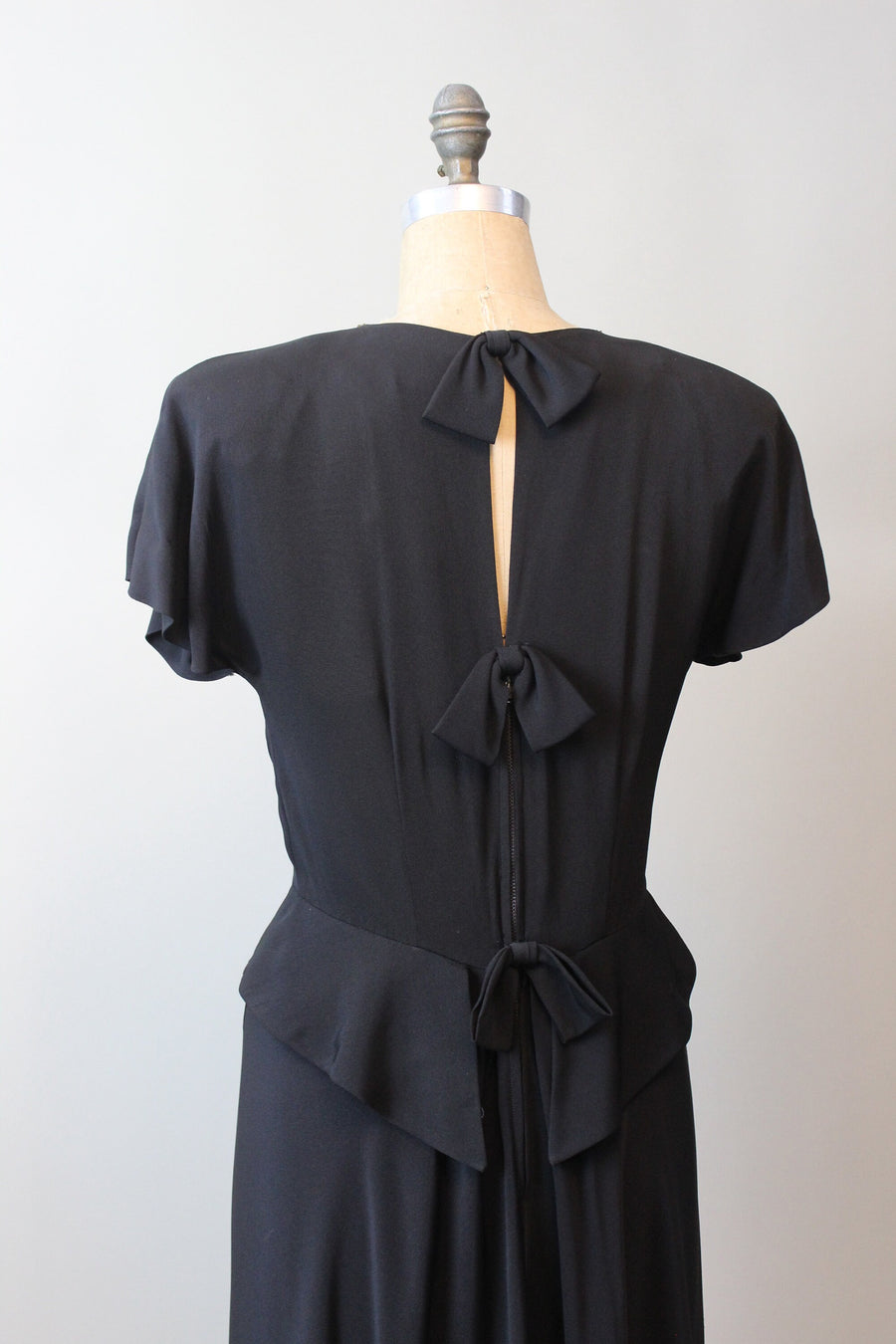 1940s BUTTERFLY beaded rayon dress medium | new spring