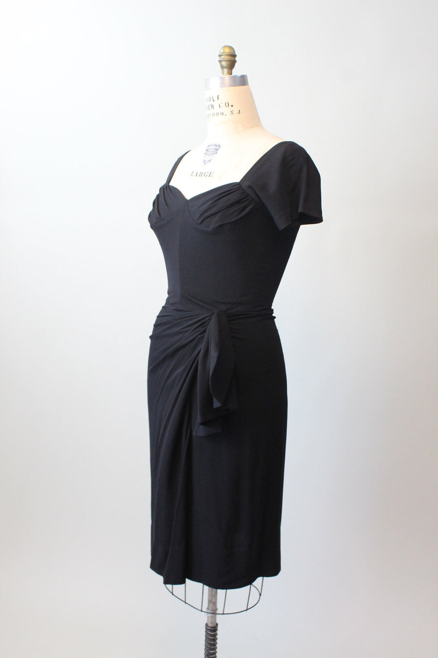 1950s 1950 DOROTHY O'HARA sarong fan dress medium | new spring