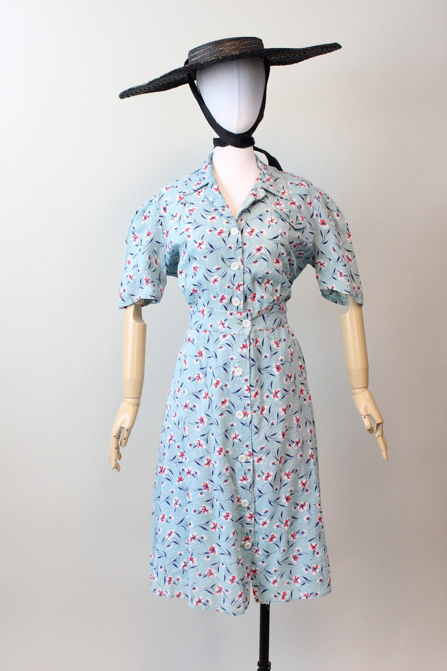 1940s RARE COTTON playsuit romper and skirt large volup | new spring