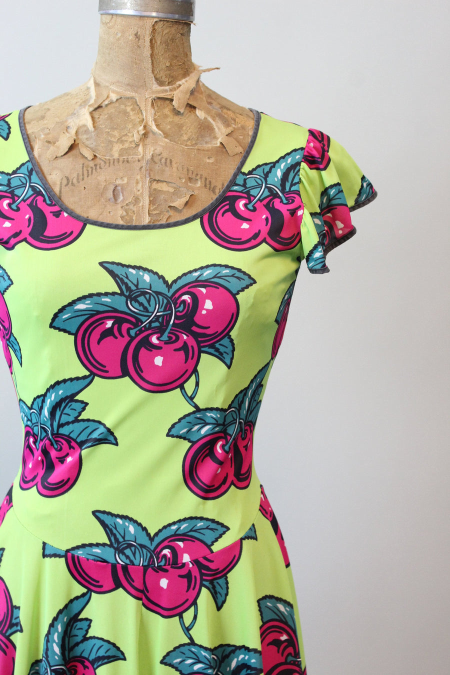 1971 1970s RARE ALLEY CAT Betsey Johnson cherry print dress xs small | Napa Valley Vintage 1971 1970s RARE ALLEY CAT Betsey Johnson cherry print dress xs small | Napa Valley Vintage