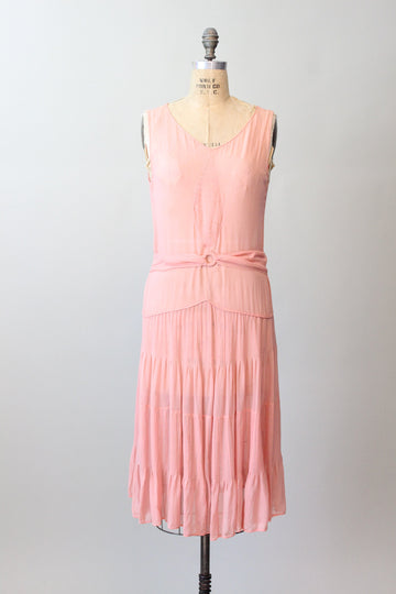 1920s BLUSH silk dress small medium | new spring