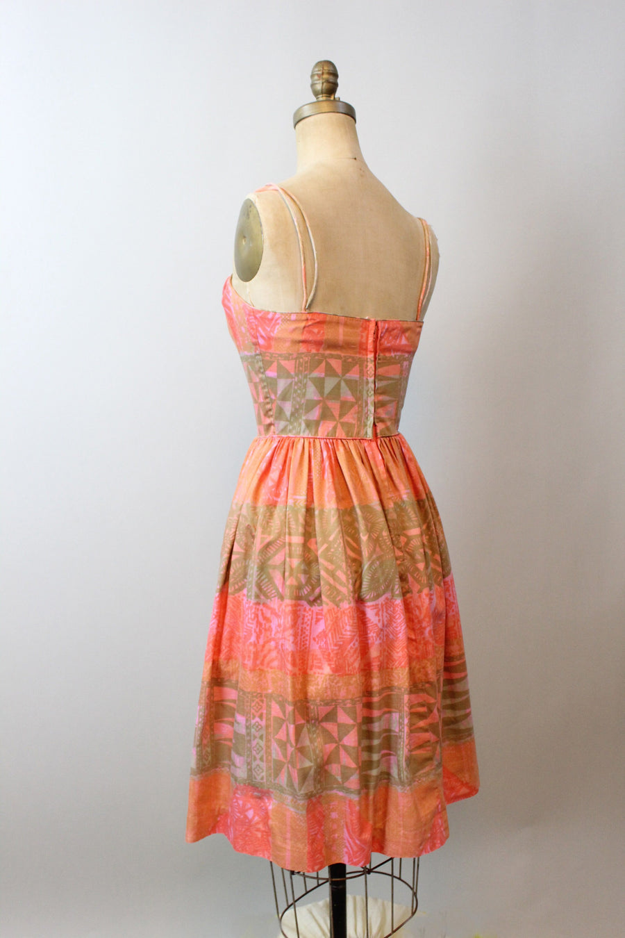 1950s NANI OF HAWAII cotton dress xs | new spring