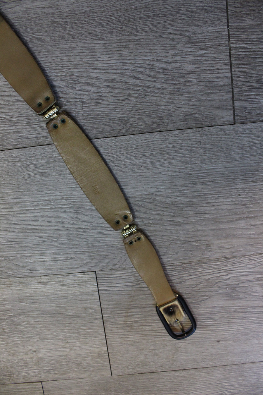 1950s faux LEOPARD HINGE belt large volup | new spring