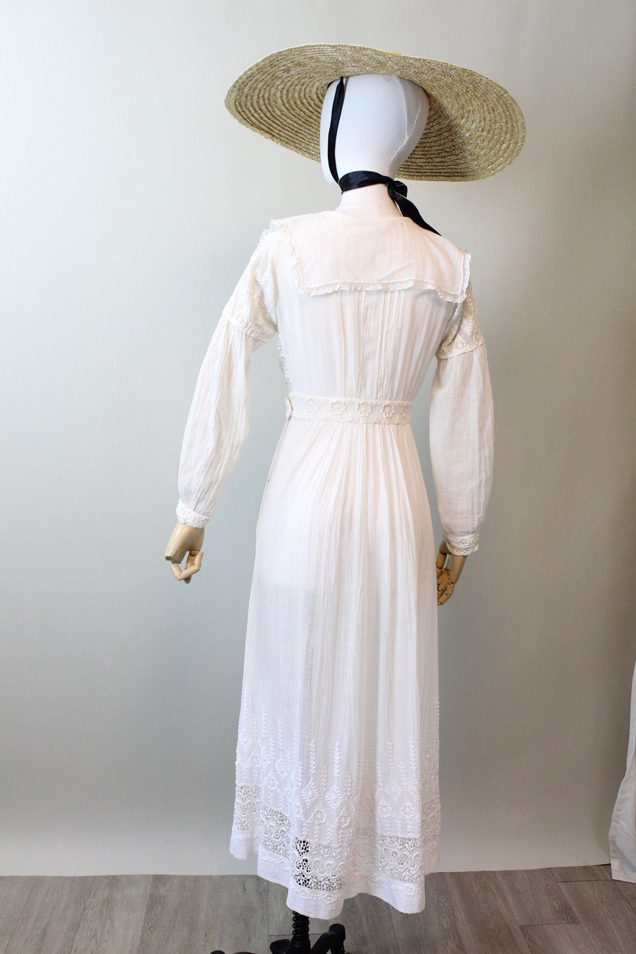 1910 ANTIQUE cotton lace edwardian lingerie dress xs | New spring 1910 ANTIQUE cotton lace edwardian lingerie dress xs | New spring
