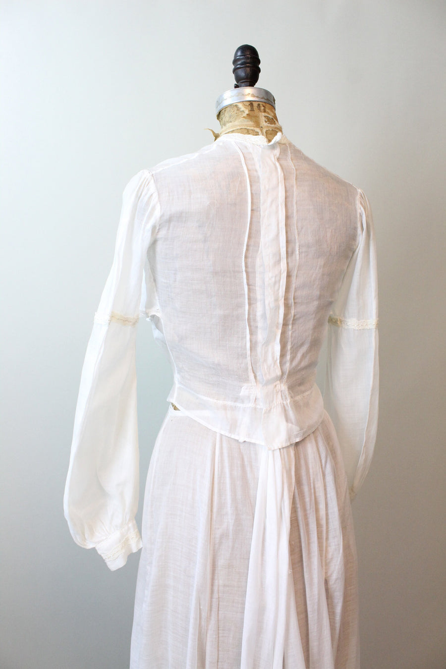 1910 EDWARDIAN cotton BLOUSE skirt set xs small | new spring