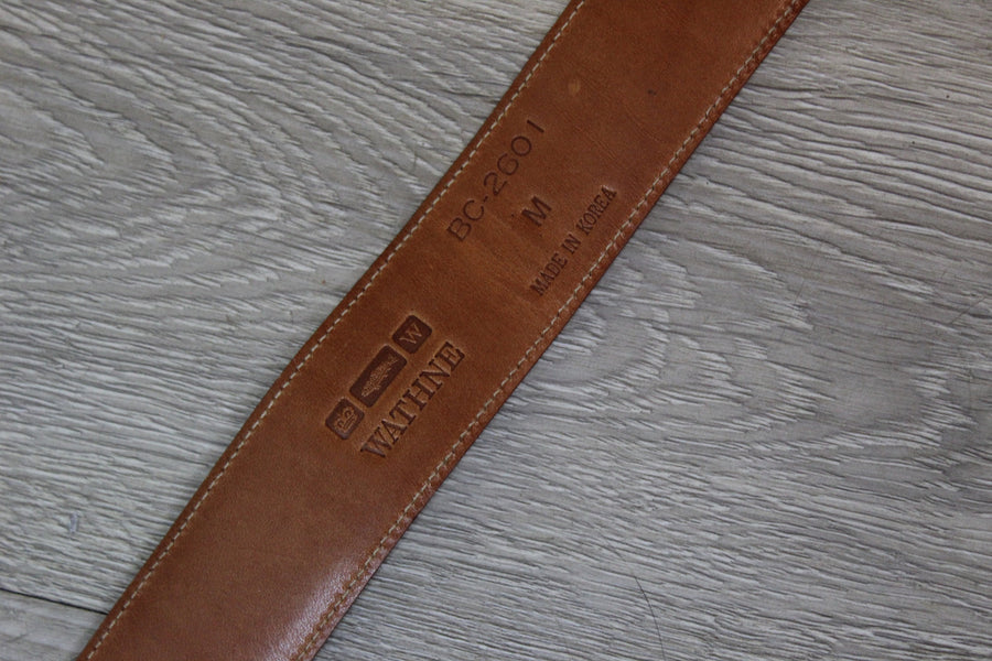 1980s TURNLOCK Wathne leather BELT medium  | new spring