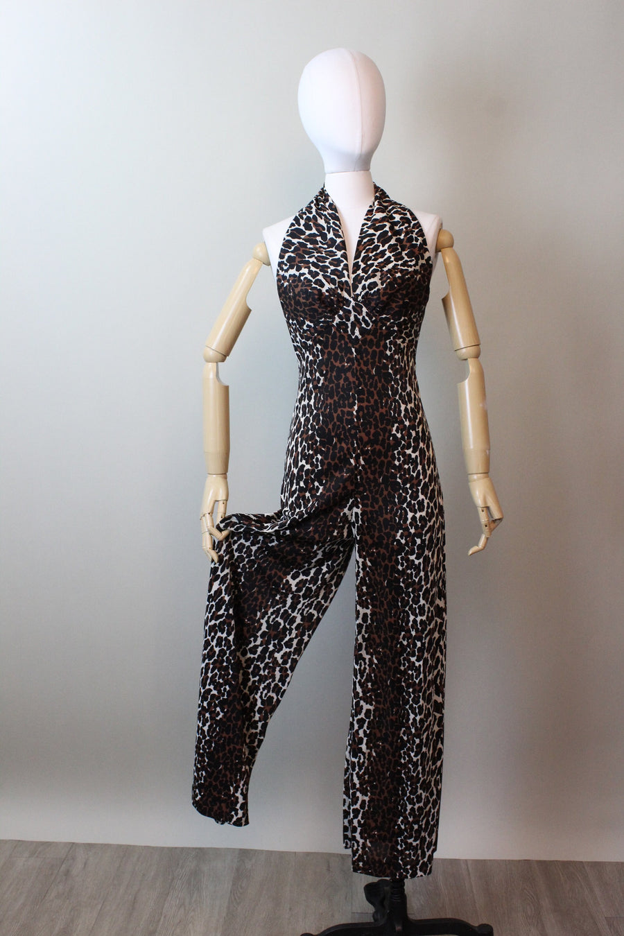 1960s LEOPARD print jumpsuit small | new spring