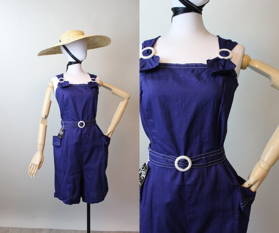 1950s 1955 documented ALAMO romper deadstock large volup | new spring