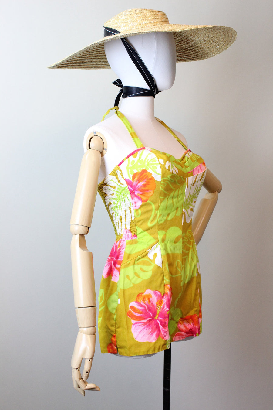 1950s HOALOHA hawaiian bathing suit swimwear xs | new spring
