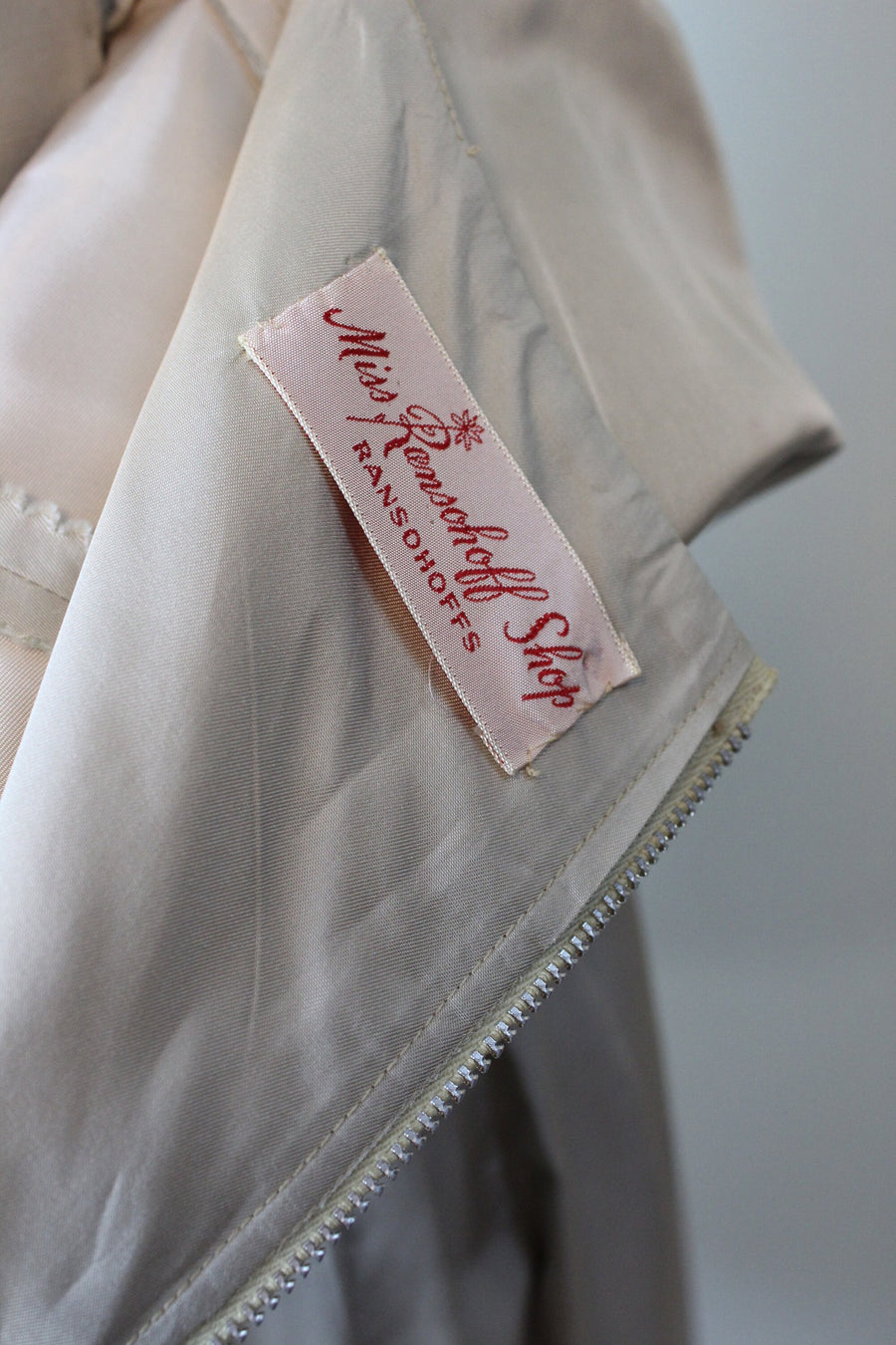 1950s MISS RANSOHOFF silk FRINGE dress small | new spring