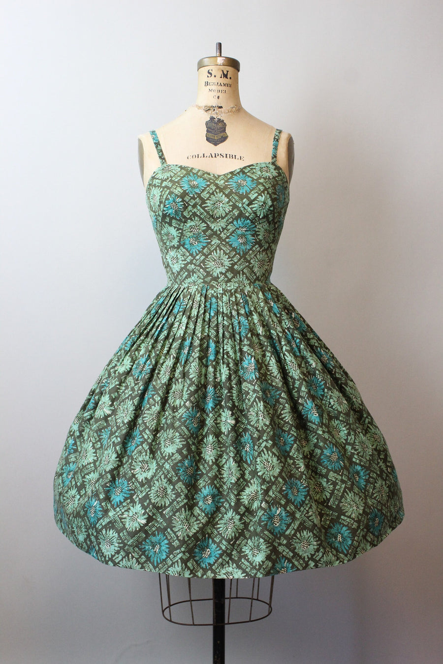 1950s L'AIGLON COTTON halter dress xs | new spring