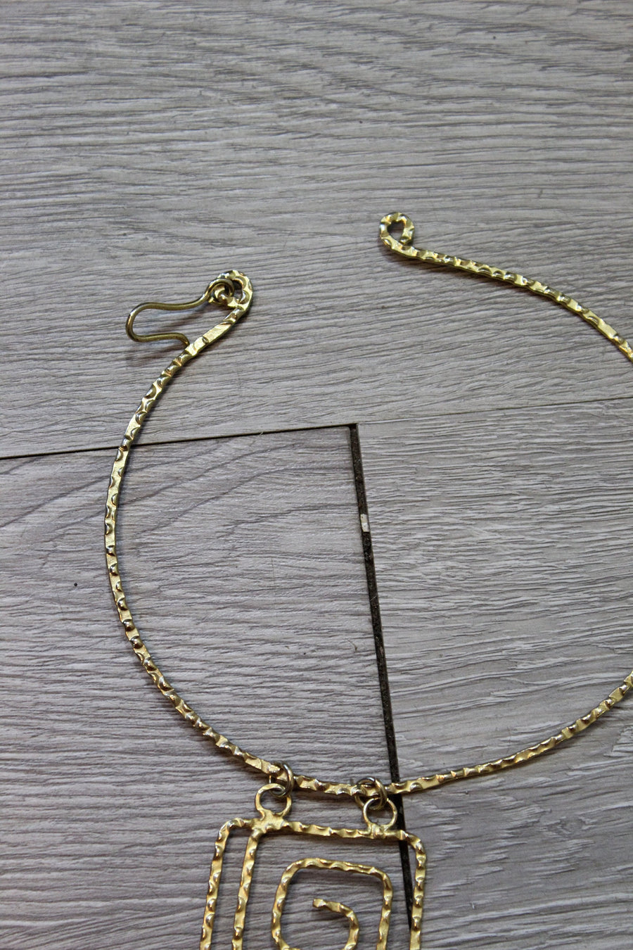 1970s GREEK gold bib CHOKER necklace | new summer