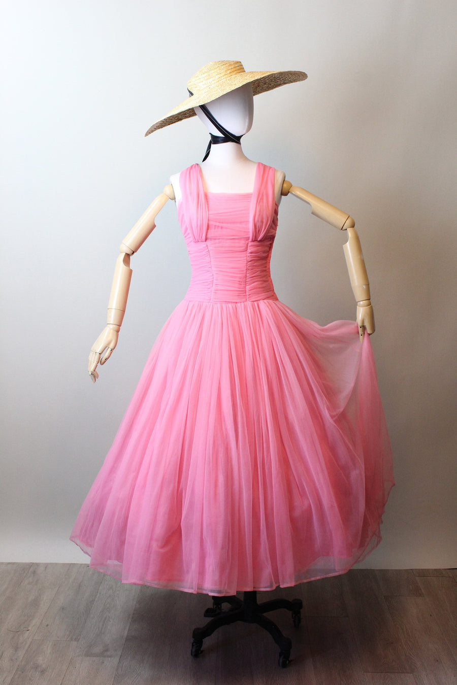 1950s EMMA DOMB barbie pink dress xs 1950s EMMA DOMB barbie pink dress xs