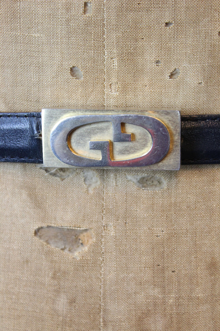 1990s DOUBLE G leather belt small medium | new summer