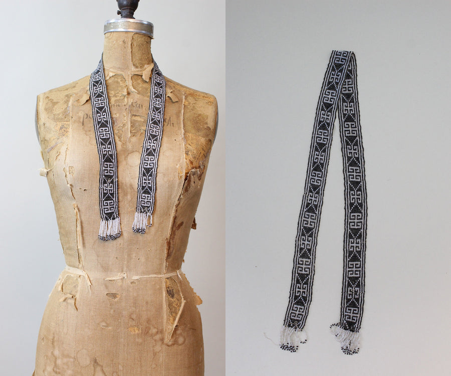 1920s beaded SAUTOIR tassel necklace | new fall