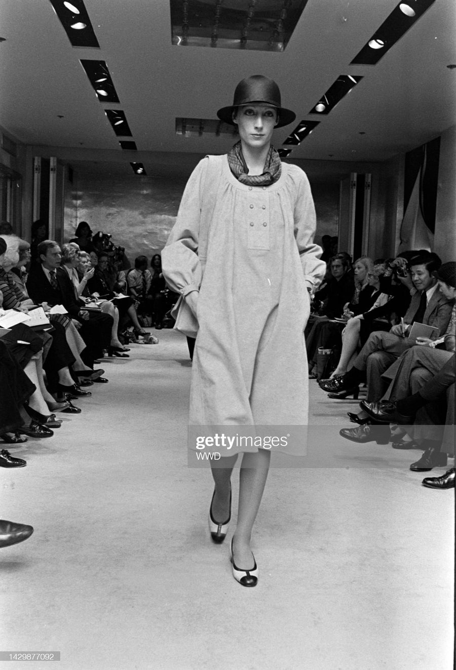 1970s 1975 documented GEOFFREY BEENE ultrasuede dress medium | new fall