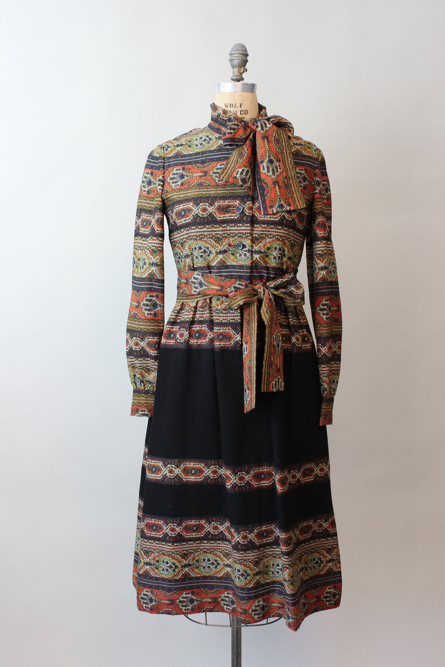 1970s documented OSCAR de LA RENTA dress small medium | new fall