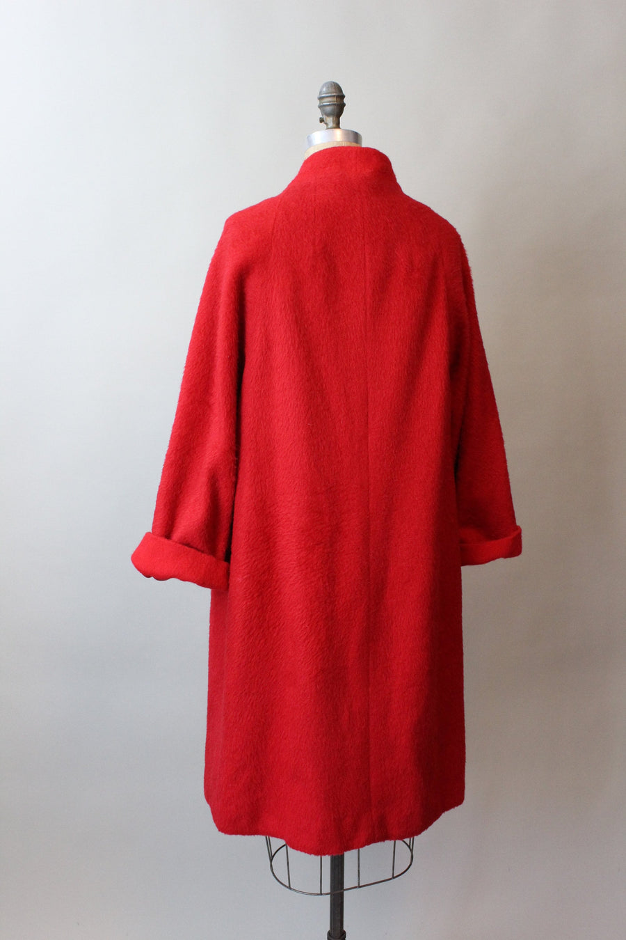 1960s LILLI ANN red mohair coat medium | new fall