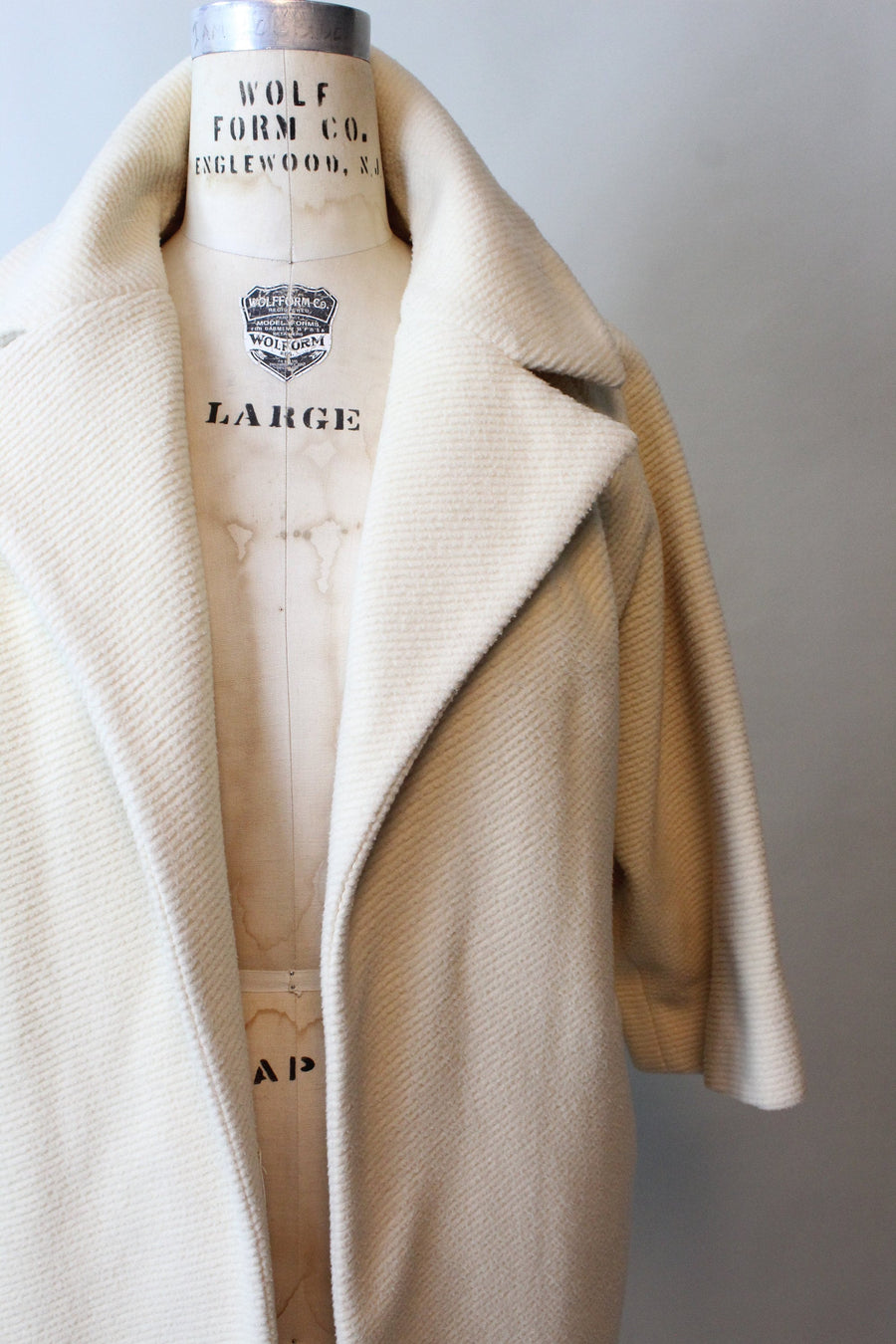 1960s 1967 documented RIBBED LILLI ANN coat medium large | new fall