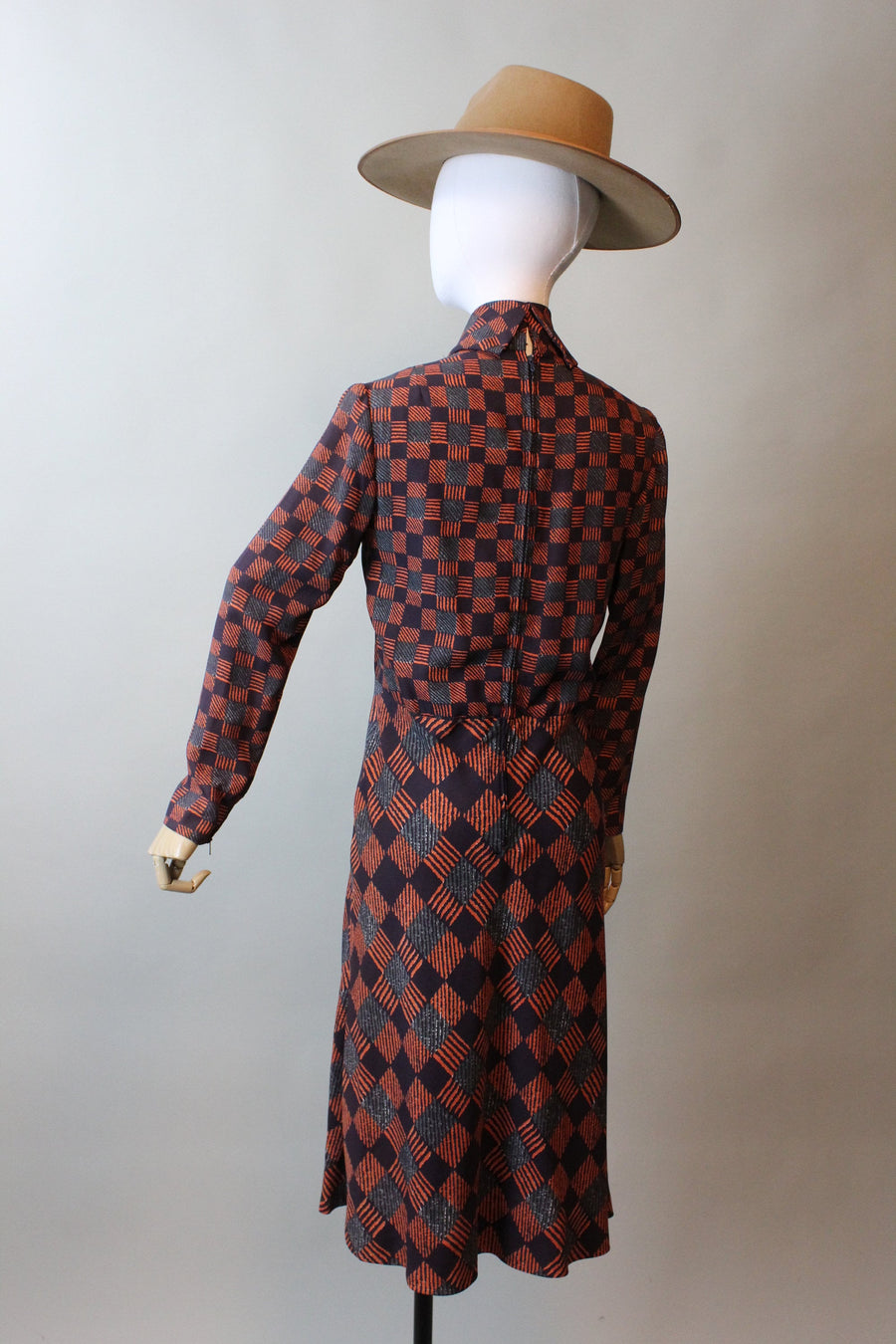 1970s PIERRE CARDIN Paris geometric dress small | new fall