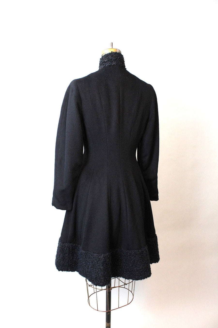 1950s PRINCESS fur TRIM coat xs | new fall