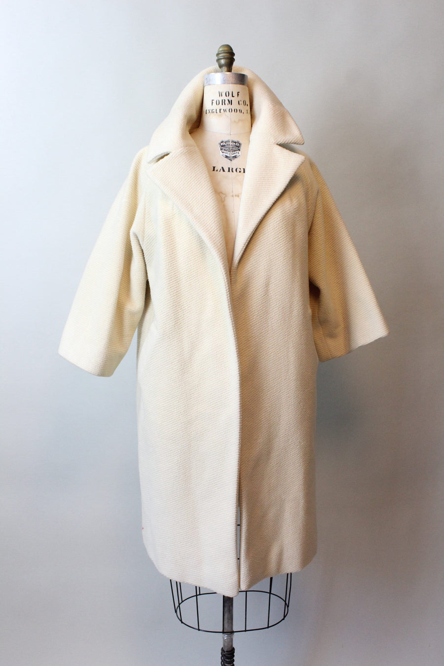 1960s 1967 documented RIBBED LILLI ANN coat medium large | new fall