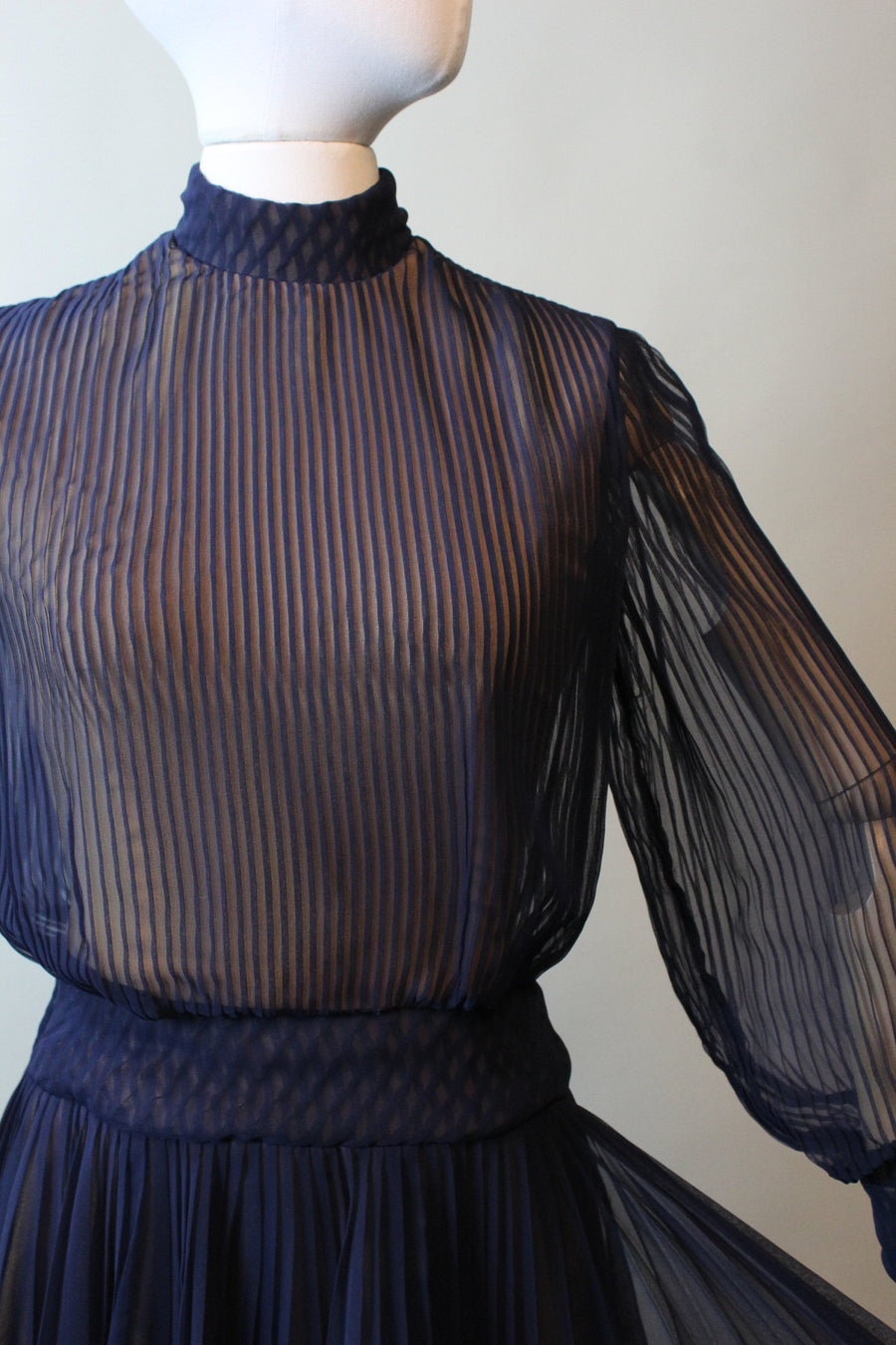 1960s TRAVILLA silk CHIFFON dress xs | new fall