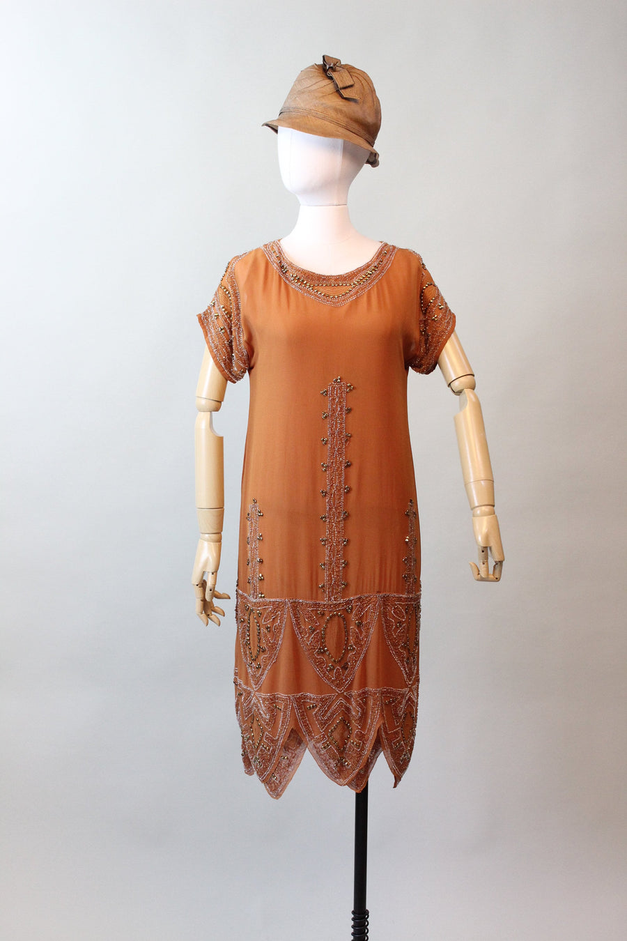 1920s rare PUMPKIN beaded GOLD STUD dress xs small | new fall Napa Valley Vintage 1920s rare PUMPKIN beaded GOLD STUD dress xs small | new fall Napa Valley Vintage